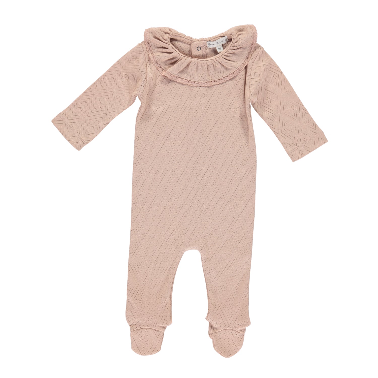 Bebe Lace Overall - Blush Pointelle