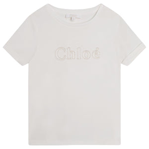 Chloe Logo SS Tee-Shirt - Offwhite