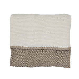 Carmina Knit Blanket - Ivory/oat