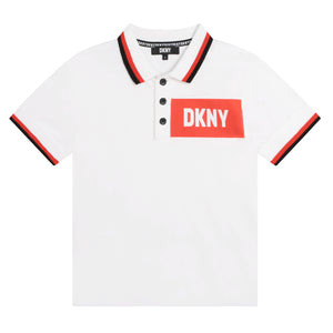 DKNY Short Sleeve Polo - White
