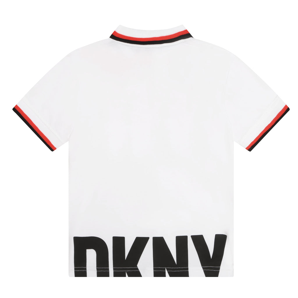 DKNY Short Sleeve Polo - White