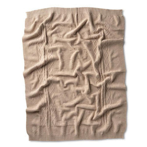 Jacqueline & Jac Knit Blanket - Sand