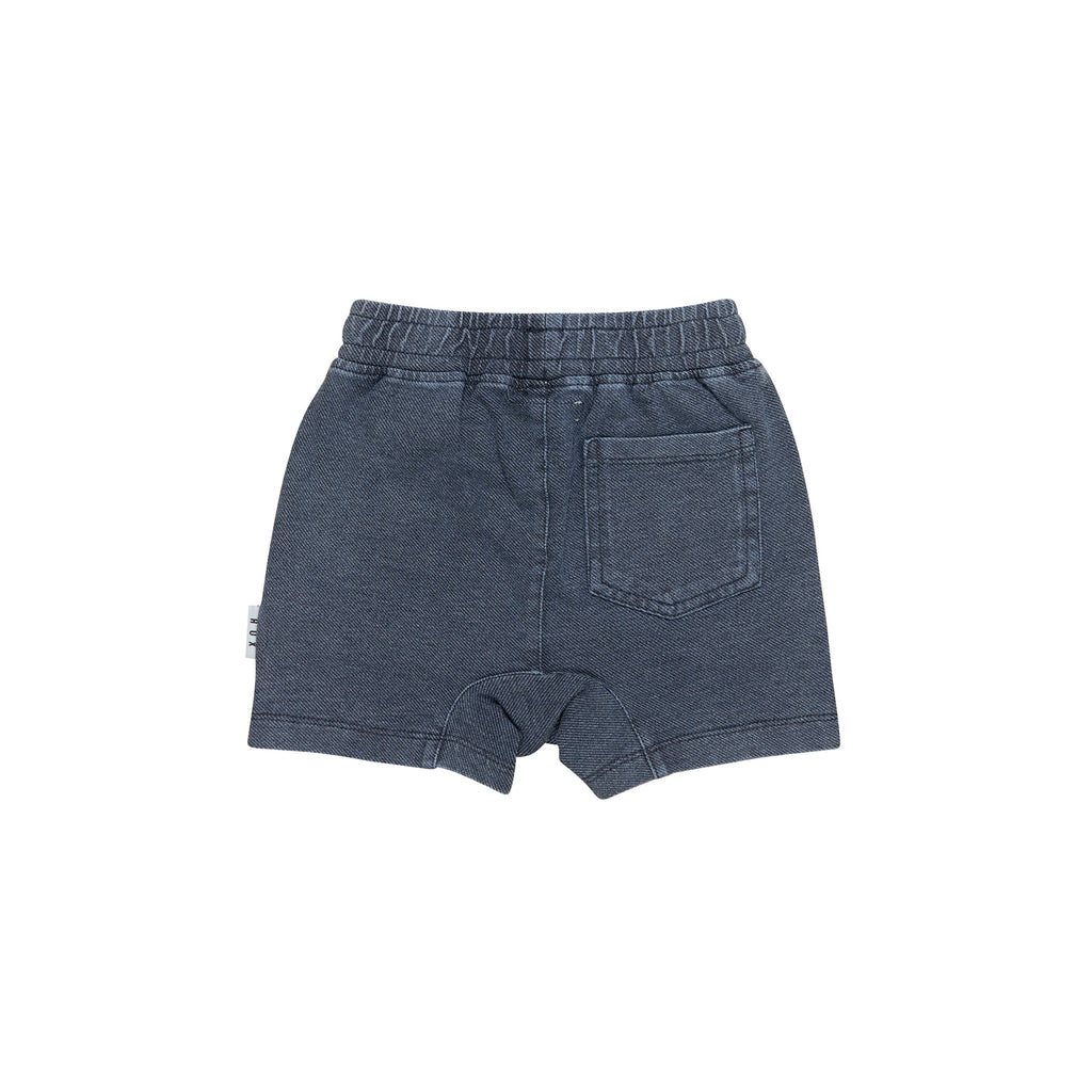 Hux Baby Smiley Slouch Shorts - Denim
