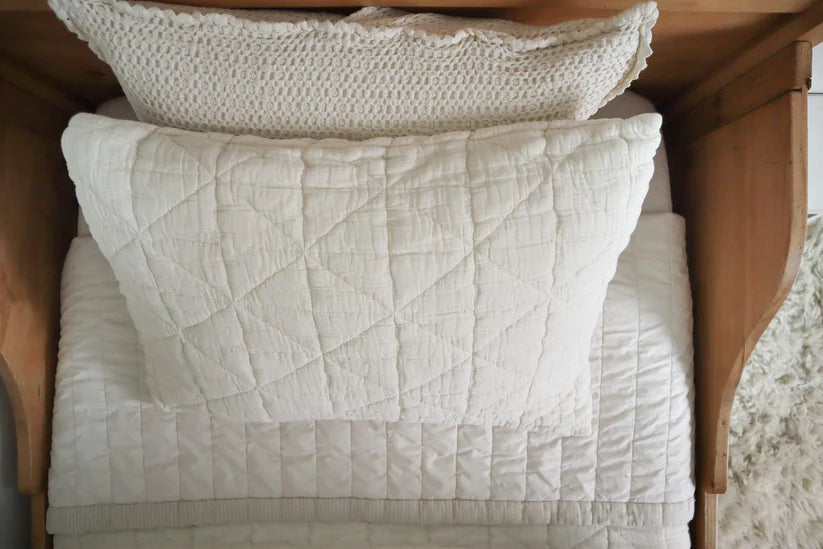 Quilted Pillowcase - Natural