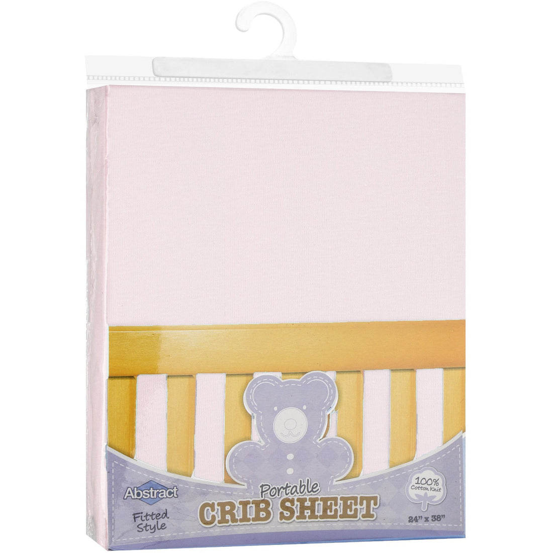 Portable Crib Sheet - Pink