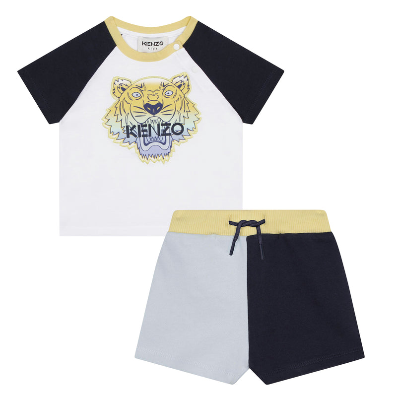 Kenzo Shirt And Shorts Set - White