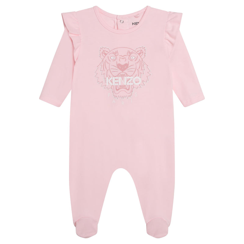 KENZO Footie With Tiger - Pink Pale