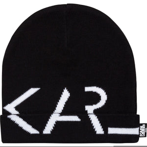 Karl Lagerfeld  Knitted Hat  - BLACK