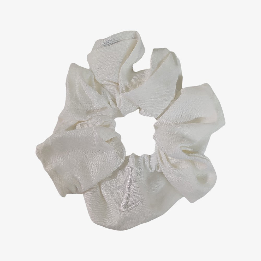Lalou Linen Scrunchie - White