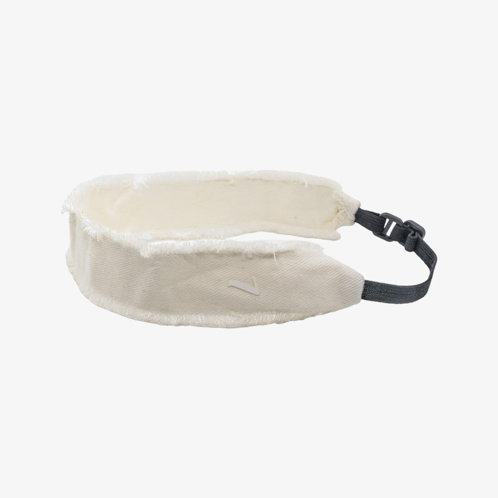 Lalou Frayed Sweatband - White