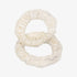 Lalou Frayed Mini Scrunchies - White