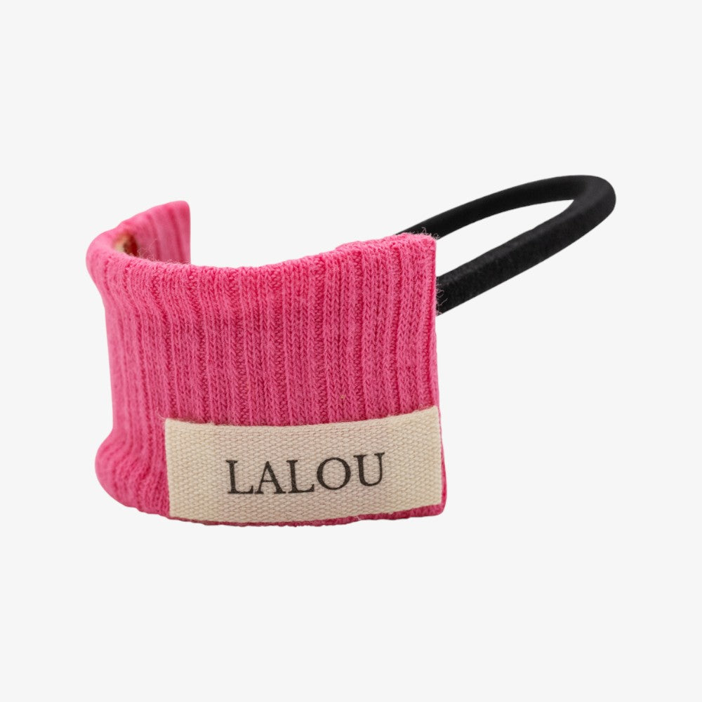 Lalou Ribbed Pony Holder - Hot Pink