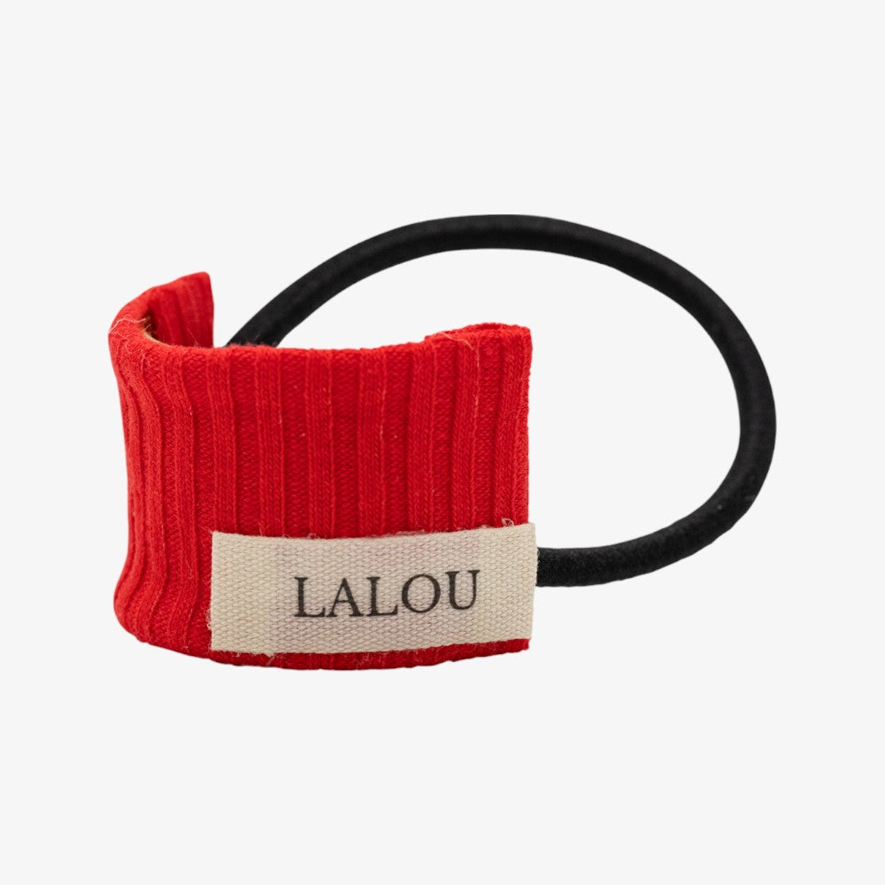 Lalou Ribbed Pony Holder - Red
