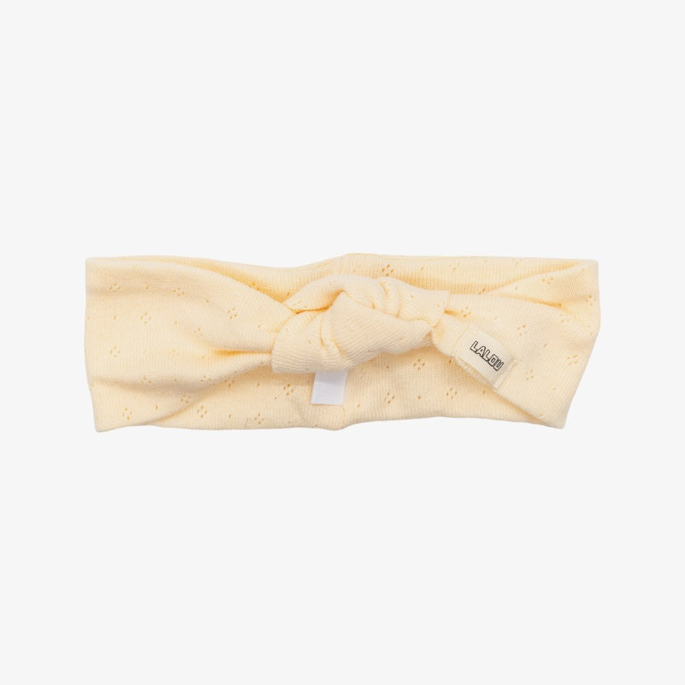 Lalou Pointelle Knot Band - Ivory