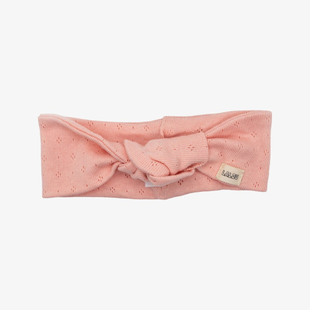 Lalou Pointelle Knot Band - Pink
