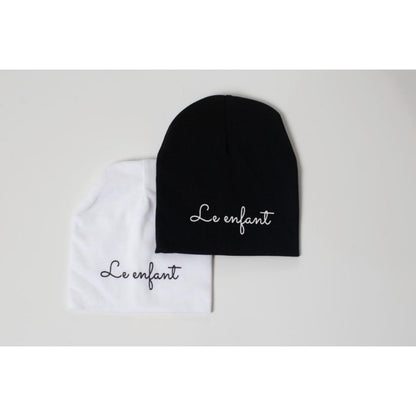 Cotton Signature Beanie - Black