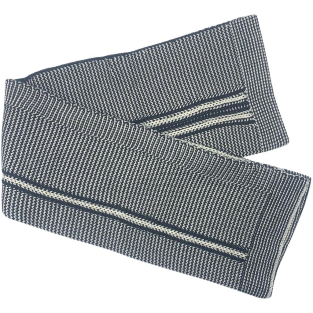 Spool Fine Knits Luxe Knit Blanket - Ecru & Black