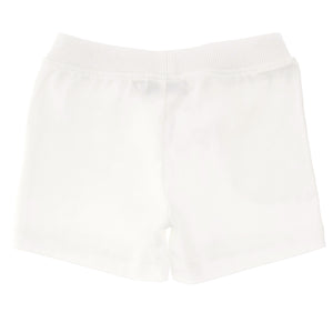 Moschino Jersey Logo Shorts  - Optic White