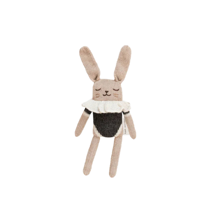 Main Sauvage Bunny Soft Toy - Black Check