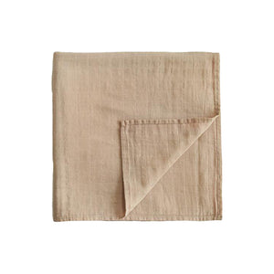 Mushie & Co.  Muslin Swaddle Blanket  - Taupe