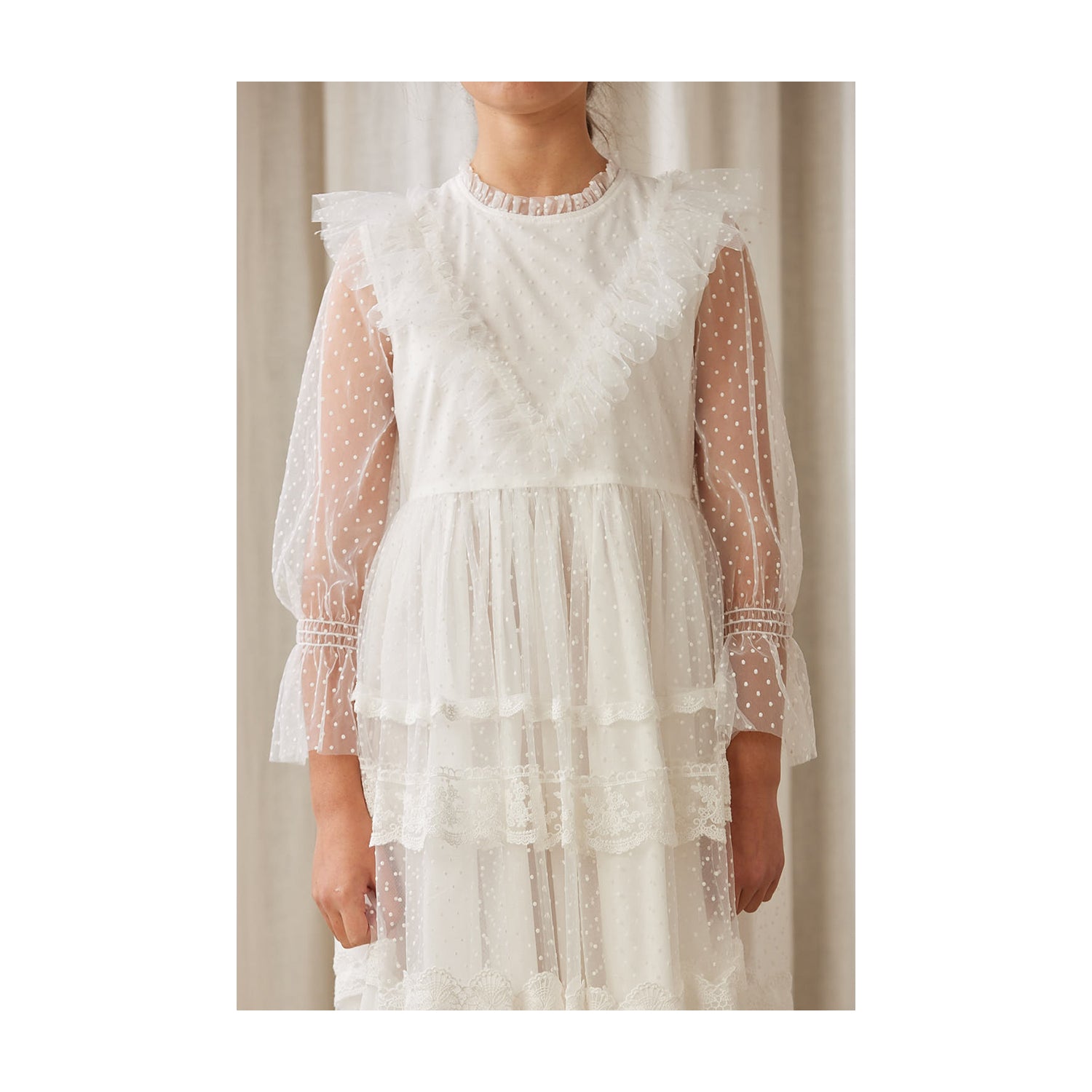 Petite Amalie Eve Tulle Dress - White