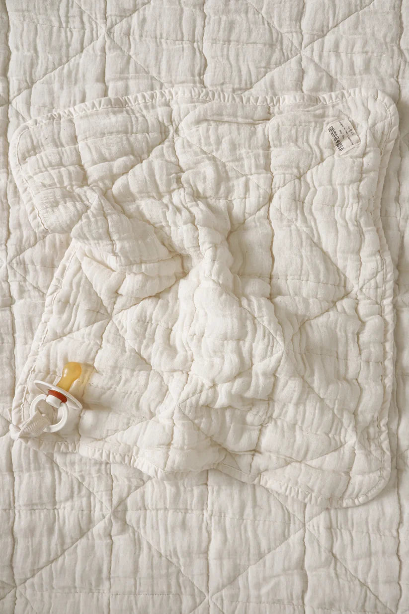 New Grain Quilted Lovie - Natural
