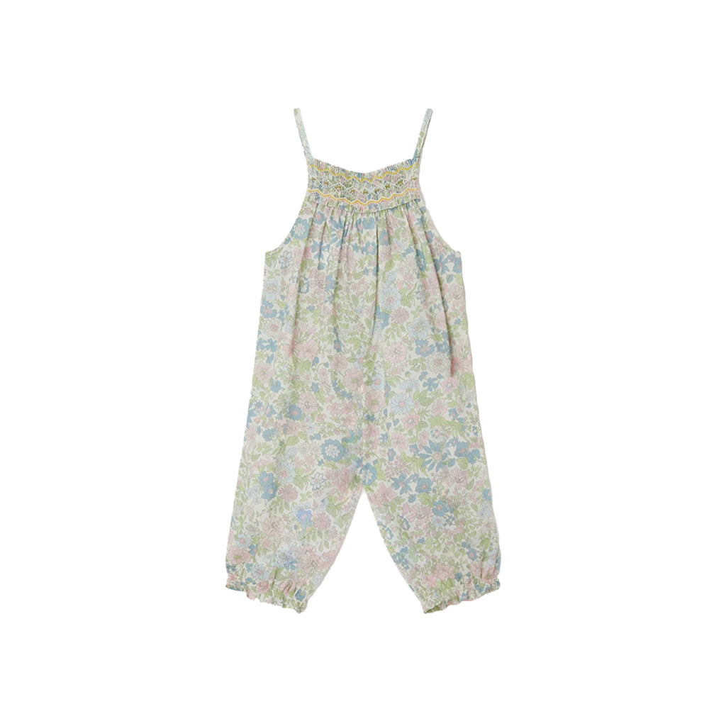 Bonpoint Lilisy Overalls - Pink Flowers