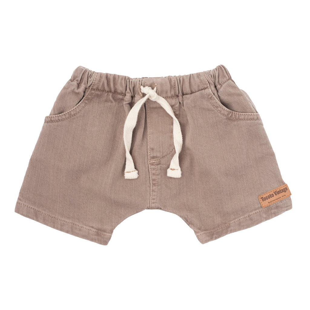 Tocoto Vintage Denim Shorts - Brown