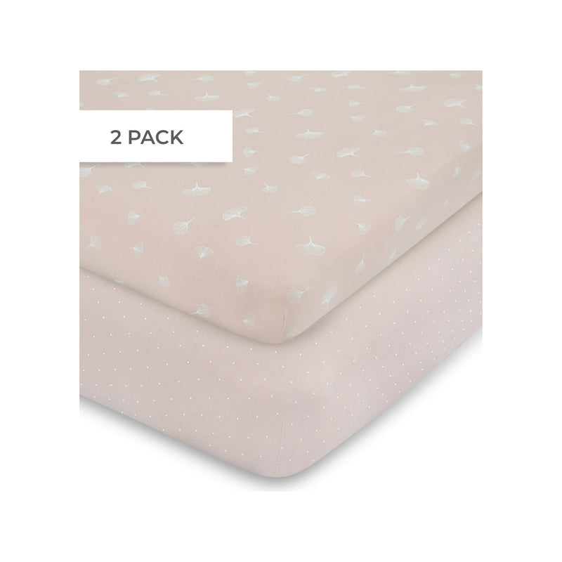 Ely`s & Co Jersey Cotton Sheets 2 Pk  - Pink