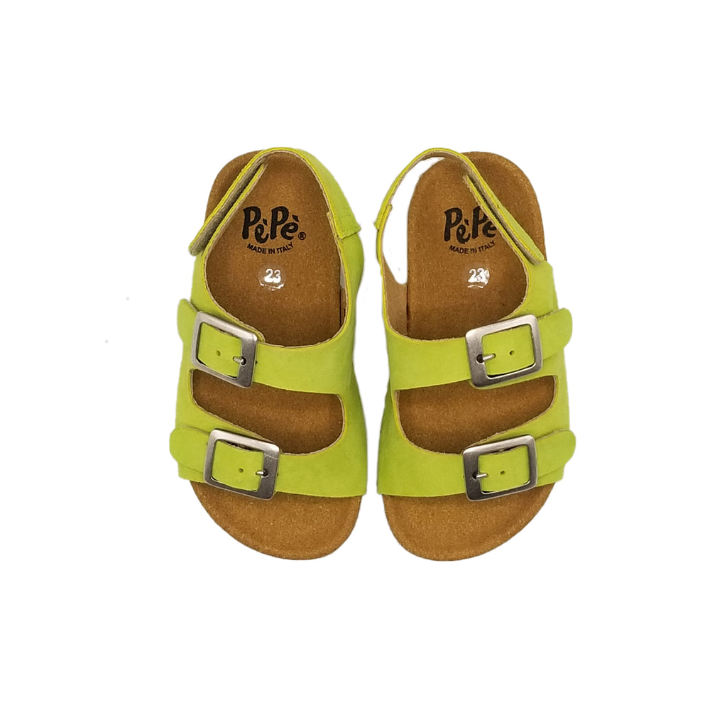 Pepe Suede Sandals - Light Green