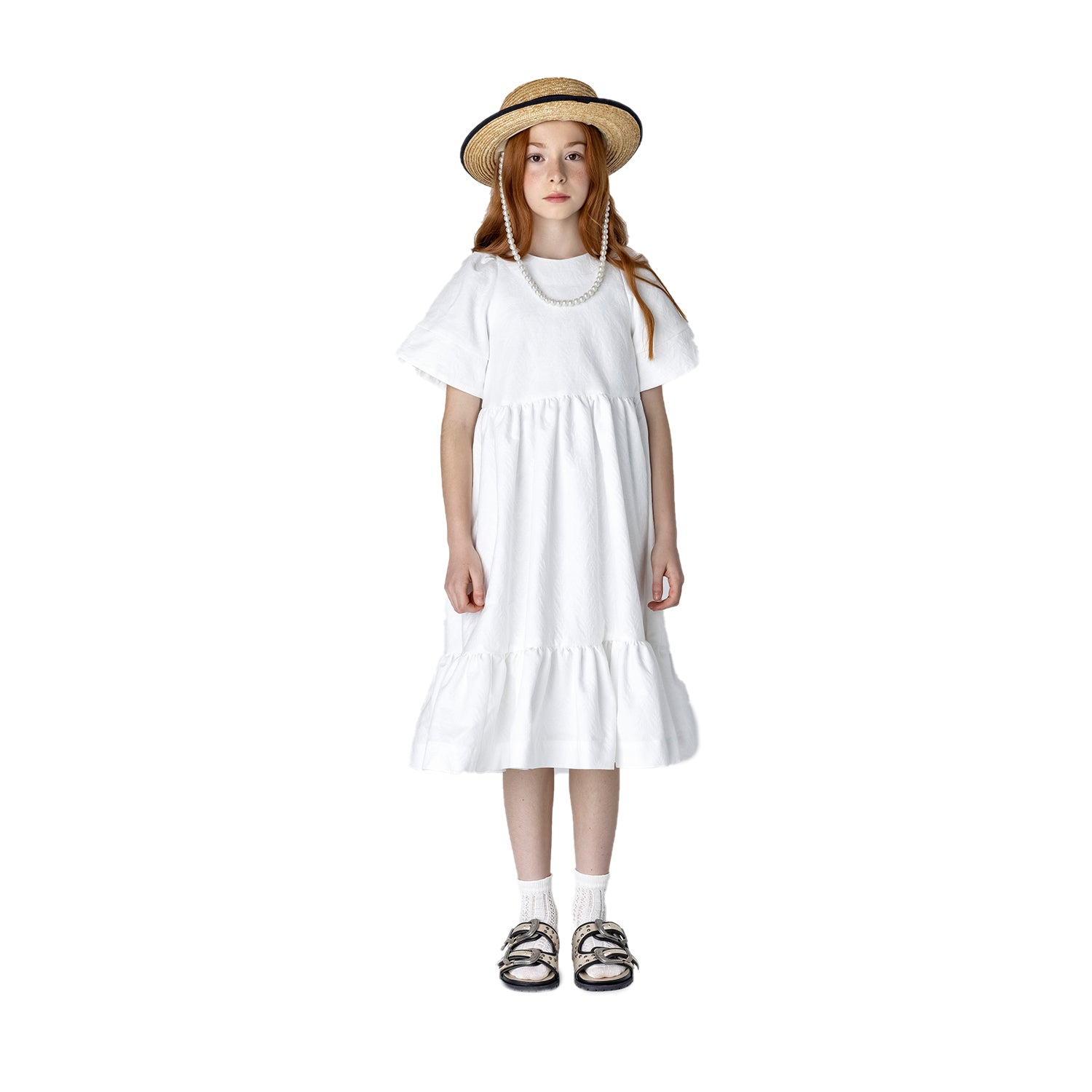 Mummymoon Maria Dress - Mellow White