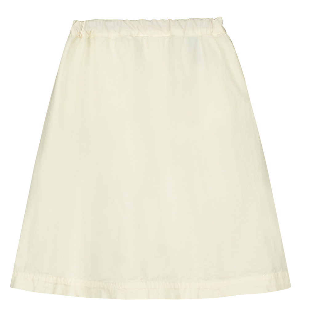 Bonmot Side Stripe Long Skirt - Ivory