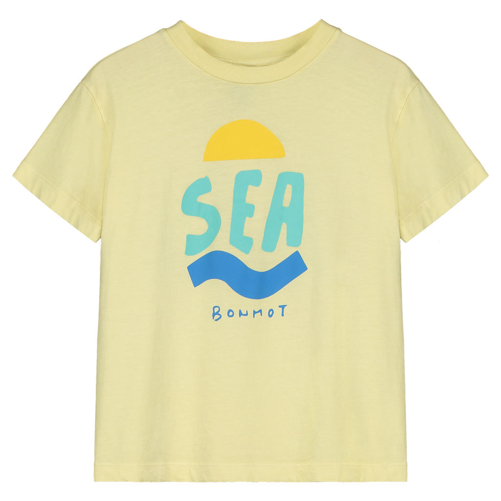 Bonmot Sea Print T-Shirt - Mellow Yellow