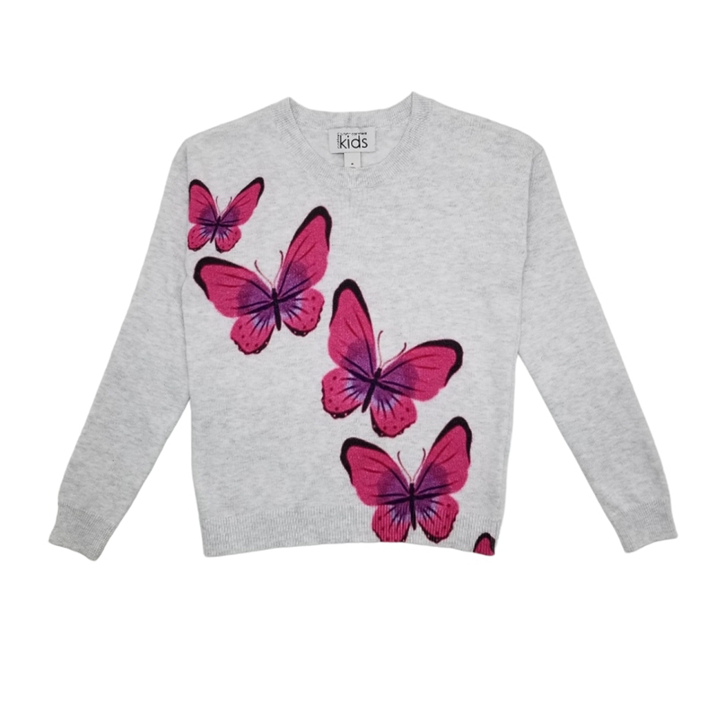 Autumn Cashmere Butterfly Sweater - Pink
