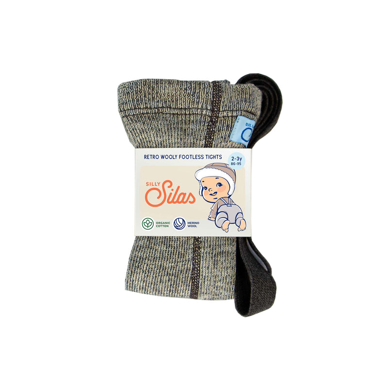 Silly Silas WOOLY FOOTLESS TIGHT - Granite Grey