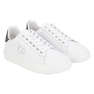 Karl Lagerfeld Embossed Sneakers - White
