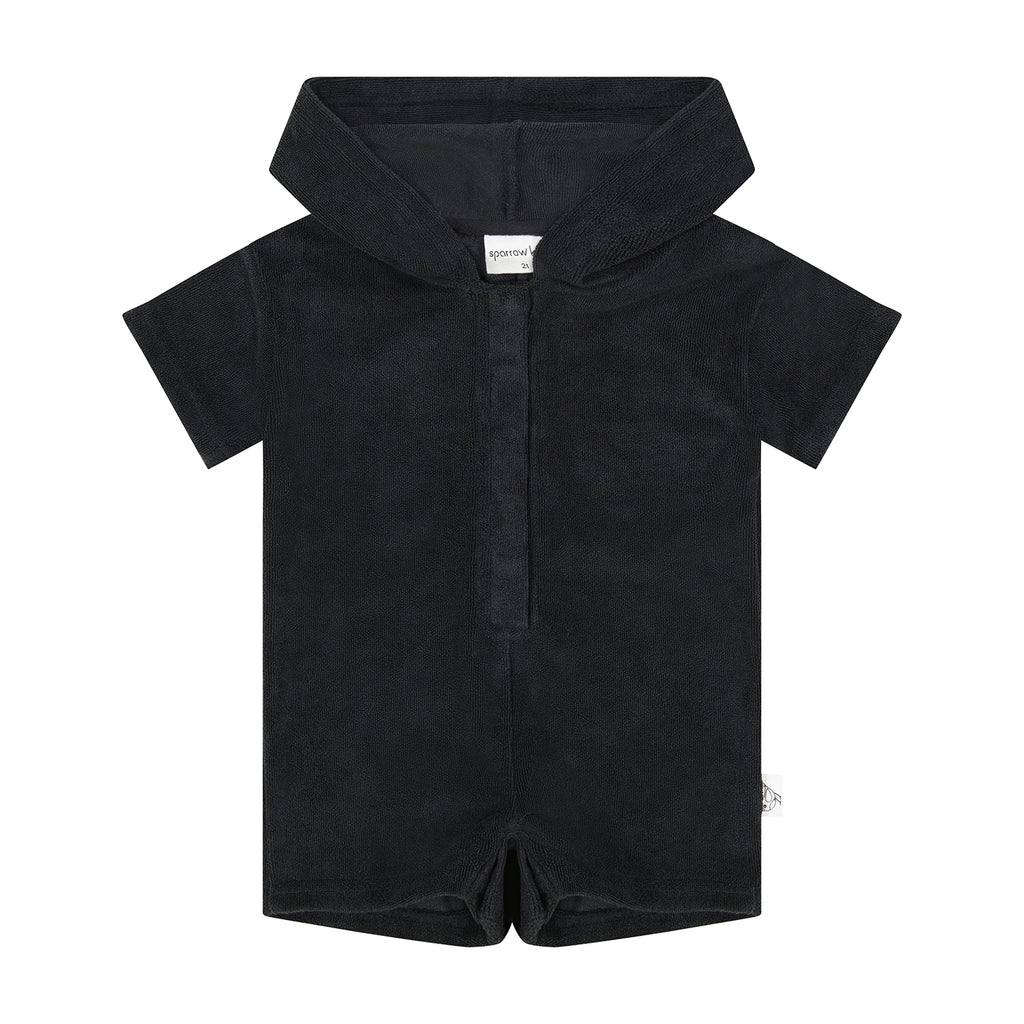 Sparrow Kids Terry Cover-Up - Black