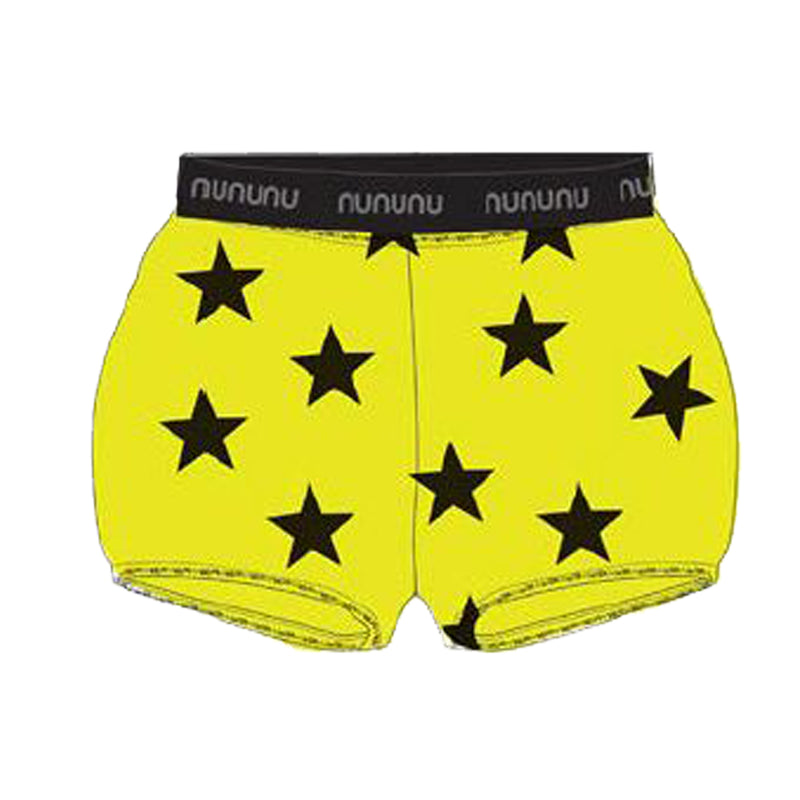 Nununu Star Yoga Shorts - Hot Yellow