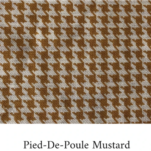 Pied-De-Poule Blanket - Mustard