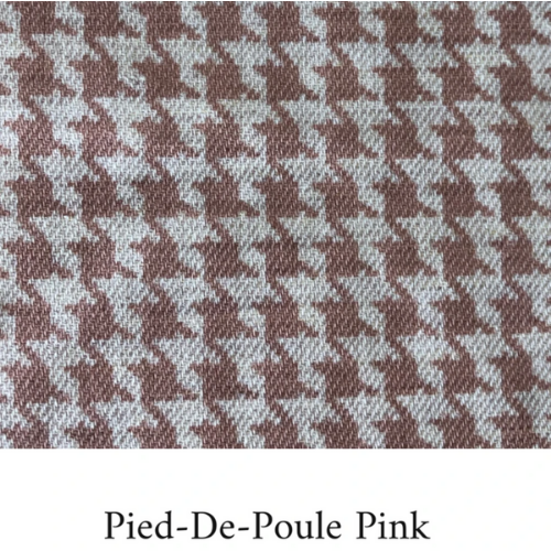 Pied-De-Poule Blanket - Pink