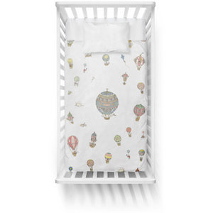 Atelier Choux ORGANIC DUVET COVER - HOT AIR BALLOON - Multi