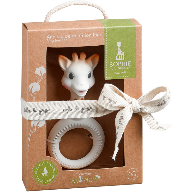 Sophie The Giraffe So`Pure Ring Teether - White