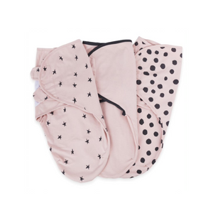 Ely`s & Co Adjustable Swaddle 3Pack - Pink