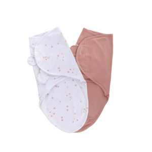 Ely`s & Co Adjustable Swaddle 3 Pack - Pink
