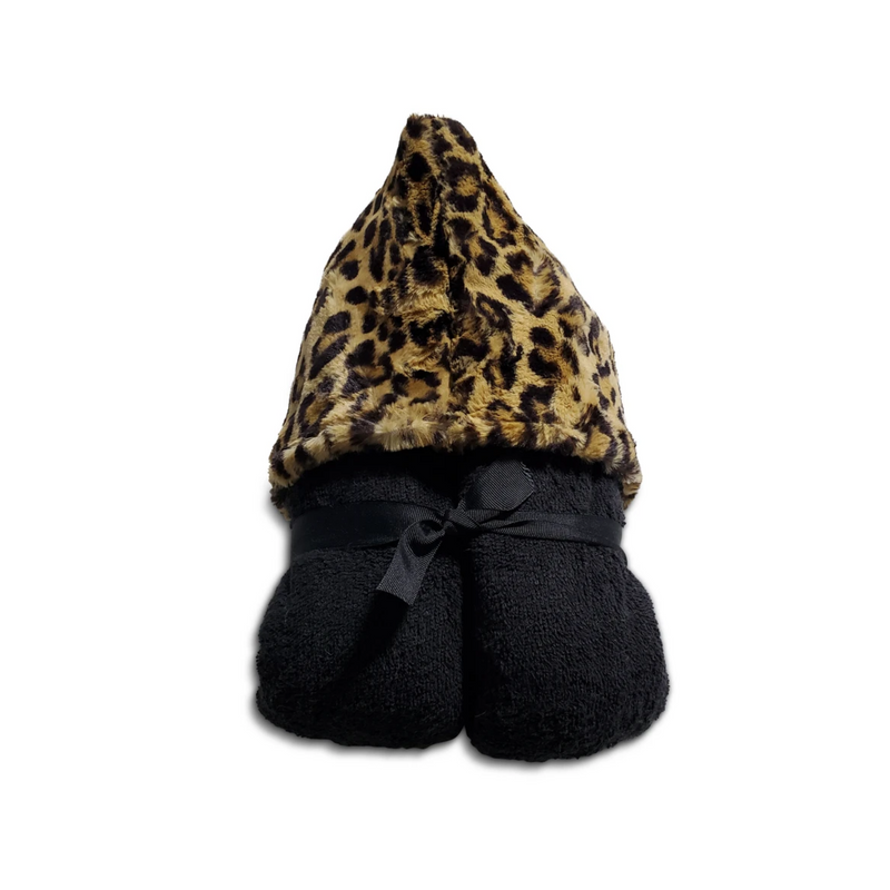 Winx And Blinx Hooded Towel - Leopard/ Black