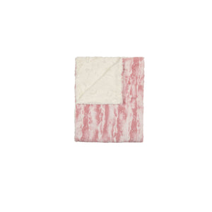 Peluche Tie Dye Blanket - Mauve/ntrl