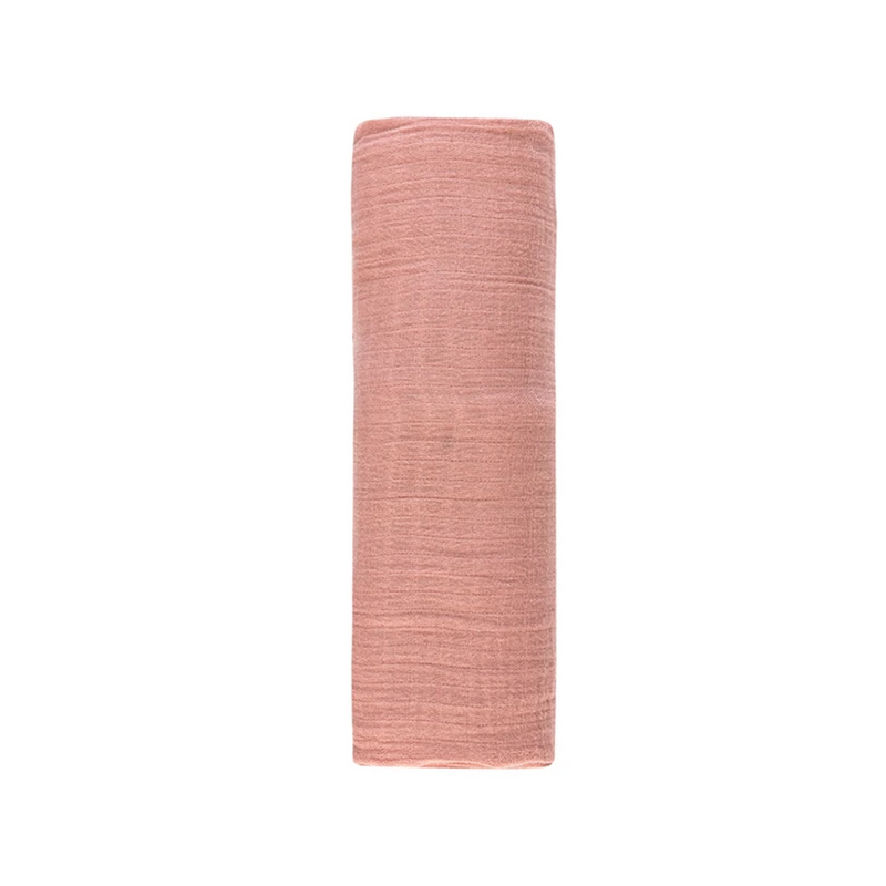 Ely`s & Co Muslin Swaddle 1 Pack  - Dusty Rose