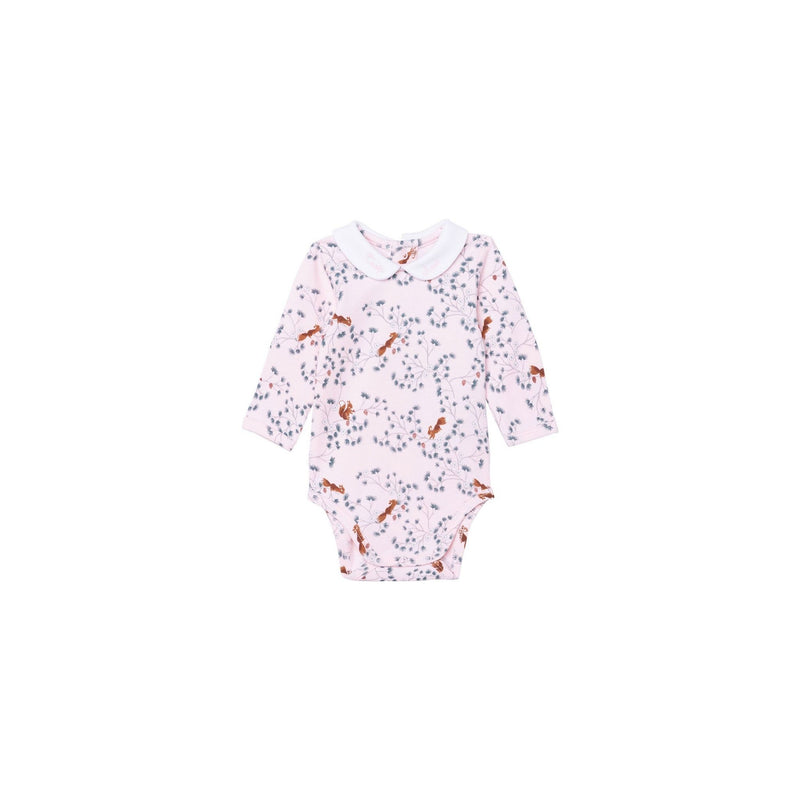 Carrement Beau Ls Bodysuit With Printed Details - Pink