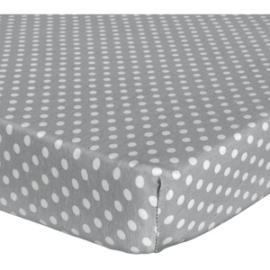 Abstract Dot Portable Crib Sh - Grey