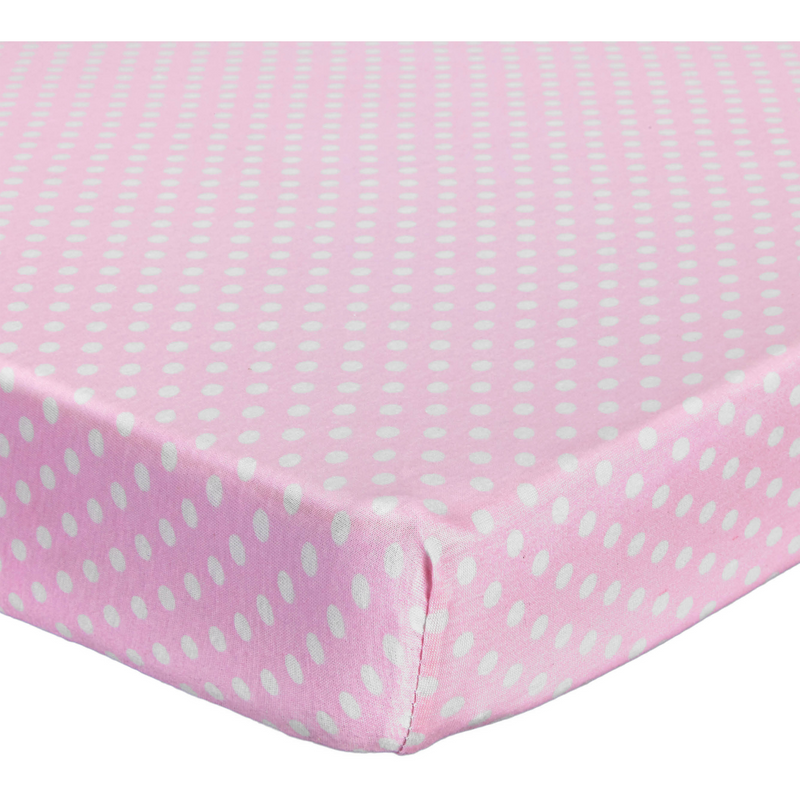 Abstract Dot Portable Crib Sh - Pink